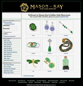 Mason Kay Jade Showroom Home page